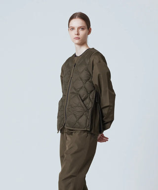 MILITARY V NECK W-ZIP DOWN VEST