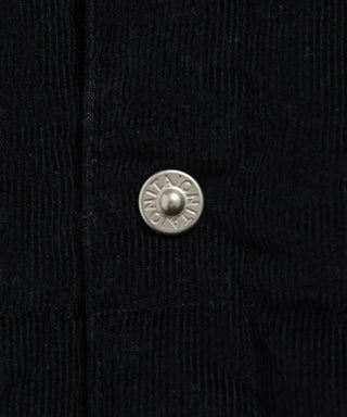 WORK V NECK BUTTON CORDUROY×DOWN VEST