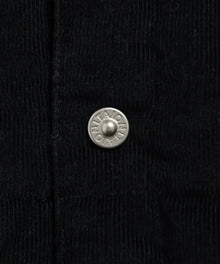 WORK V NECK BUTTON CORDUROY×DOWN VEST