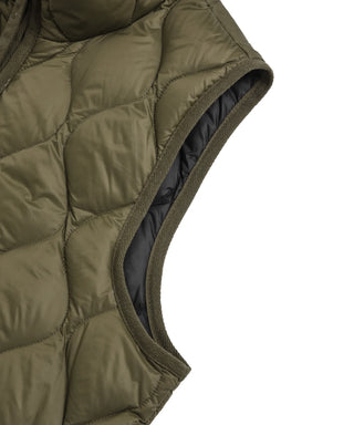MILITARY HI NECK W-ZIP DOWN VEST （SOFT SHELL）