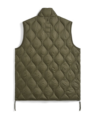 MILITARY HI NECK W-ZIP DOWN VEST （SOFT SHELL）