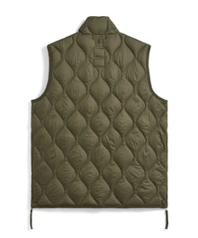 MILITARY HI NECK W-ZIP DOWN VEST (Soft Shell)