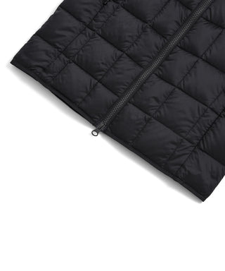 HI NECK W-ZIP DOWN VEST