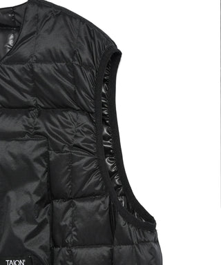 MOUNTAIN HI-NECK W-ZIP LIGHT DOWN VEST (800FP)