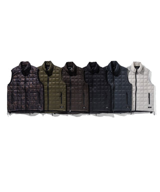 MOUNTAIN HI-NECK W-ZIP LIGHT DOWN VEST (800FP)