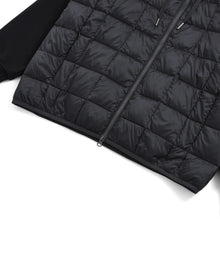 W-ZIP FRONT DOWN HOODIE＋SWEATS SLEEVE