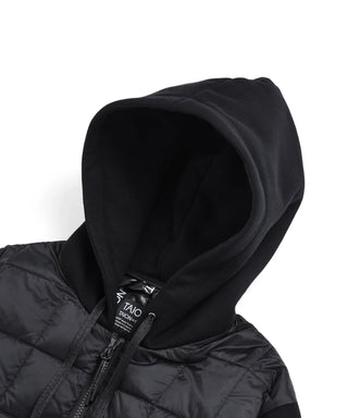 W-ZIP FRONT DOWN HOODIE＋SWEATS SLEEVE