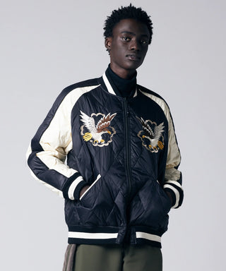 BK/OFF×BK/D.PURPLE／Model Height 184cm／Wearing Size M