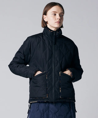 BLACK×CAMO PRINT（DOWN SIDE）／Model Height 171cm／Wearing Size XS