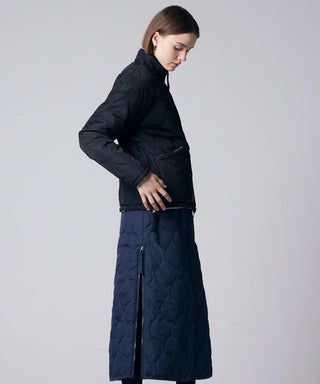 BLACK×CAMO PRINT（DOWN SIDE）／Model Height 171cm／Wearing Size XS