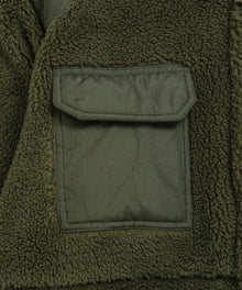 MILITARY PILE-FLEECE HIGH-NECK JACKET (NON DOWN）