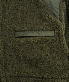 MILITARY PILE-FLEECE HIGH-NECK JACKET (NON DOWN）