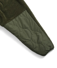 MILITARY PILE-FLEECE HIGH-NECK JACKET (NON DOWN）