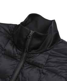 JERSEY SLEEVE HI N-NECK DOWN JACKET