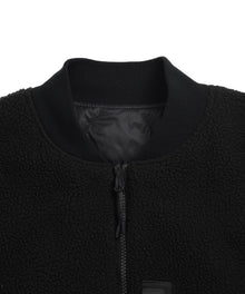 REVERSIBLE MA-1 FAUX WOOL DOWN JACKET