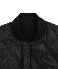 REVERSIBLE MA-1 FAUX WOOL DOWN JACKET
