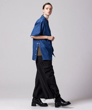 INDIGO DENIM／Model Height 169cm／Wearing Size XS