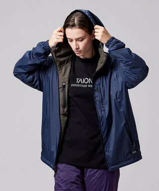 DARK OLIVE×DARK NAVY（back side）／Model Height 169cm／Wearing Size XS