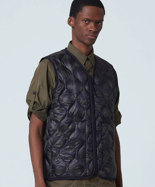 MILITARY V NECK W-ZIP DOWN VEST