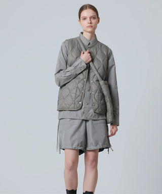 MILITARY CREW NECK DOWN VEST