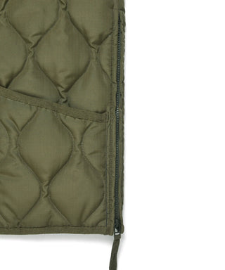 UNISEX MILITARY ZIP V NECK DOWN VEST