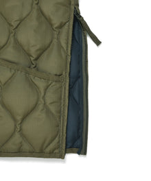 UNISEX MILITARY ZIP V NECK DOWN VEST (Hard Shell)