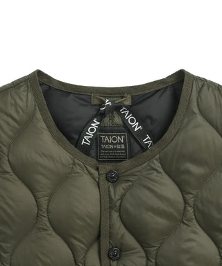 MILITARY CREW NECK DOWN VEST