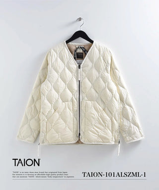 MILITARY V NECK W-ZIP DOWN JKT