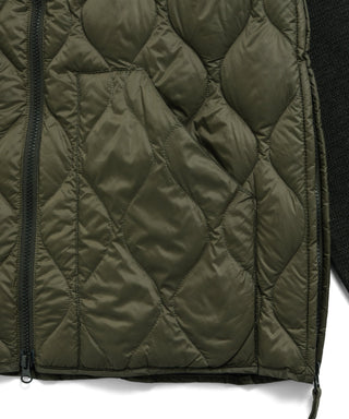MILITARY HI NECK KNIT＋DOWN  （SOFT SHELL）