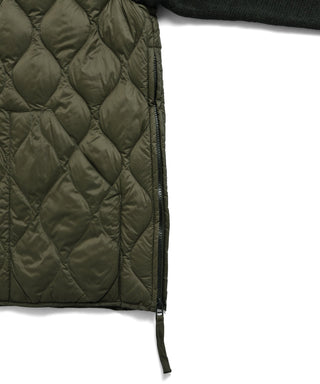 MILITARY HI NECK KNIT＋DOWN  （SOFT SHELL）