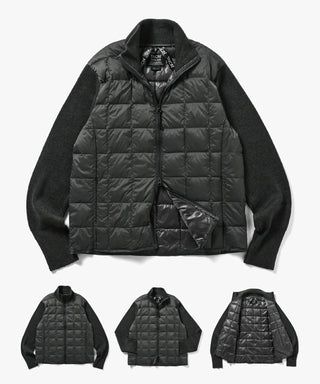 HI NECK KNIT/DOWN JACKET