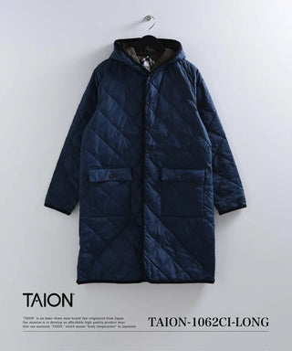 City Piping Hood Long Down Coat