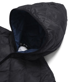 PIPING HOOD LONG DOWN COAT
