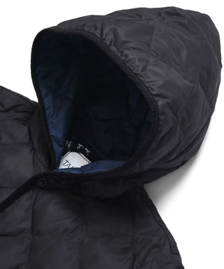 City Piping Hood Long Down Coat