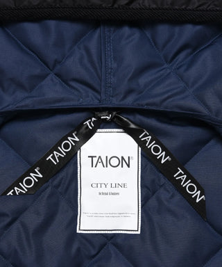 City Piping Hood Long Down Coat