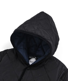 PIPING HOOD DOWN CARDIGAN ＜Relaxed Loose＞