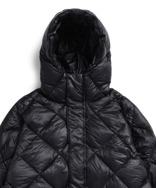 City Hooded Long Down Jacket