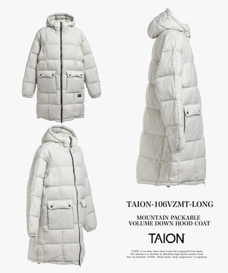 VOLUME HOOD DOWN COAT ＜PACKABLE OUTER＞