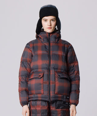 CHECK(BLK/RED)／Model Height 169cm／Wearing Size XS