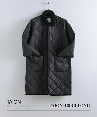 City Piping Collar Long Down Coat