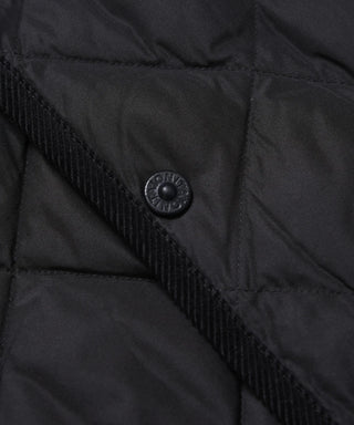 City Piping Collar Long Down Coat