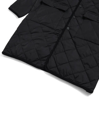 City Piping Collar Long Down Coat