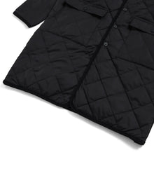PIPING COLLAR LONG DOWN COAT