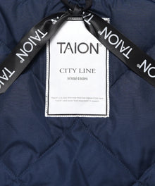PIPING COLLAR LONG DOWN COAT