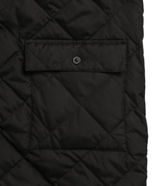 PIPING COLLAR LONG DOWN COAT
