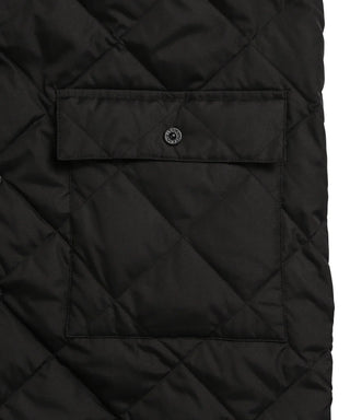 City Piping Collar Long Down Coat