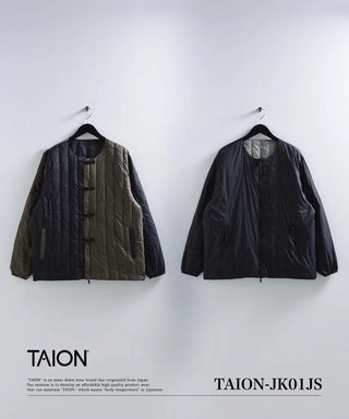 REVERSIBLE CHINA BUTTON INNER DOWN JACKET