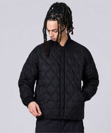 REVERSIBLE MA-1 FAUX WOOL DOWN JACKET