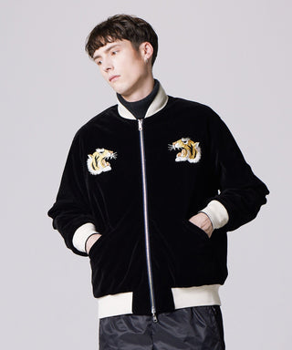 BK×NVY（OUTER SIDE）／Model Height 178cm／Wearing Size M