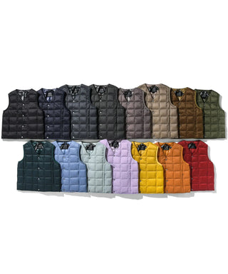 KIDS V-NECK BUTTON DOWN VEST (PASTEL)